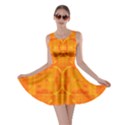 Orange Peel Abstract Batik Pattern Skater Dress View1