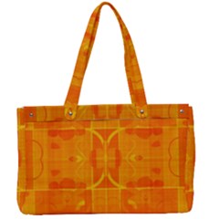 Orange Peel Abstract Batik Pattern Canvas Work Bag by SpinnyChairDesigns