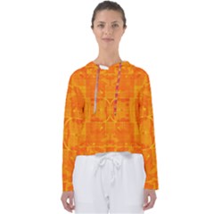 Orange Peel Abstract Batik Pattern Women s Slouchy Sweat by SpinnyChairDesigns