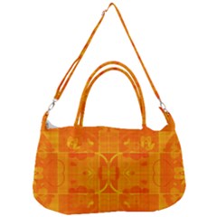 Orange Peel Abstract Batik Pattern Removal Strap Handbag by SpinnyChairDesigns