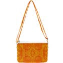 Orange Peel Abstract Batik Pattern Double Gusset Crossbody Bag View2