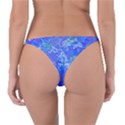 Bright Blue Paint Splatters Reversible Bikini Bottom View2