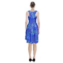 Bright Blue Paint Splatters Racerback Midi Dress View2