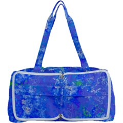 Bright Blue Paint Splatters Multi Function Bag by SpinnyChairDesigns