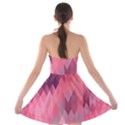 Pink Purple Diamond Pattern Strapless Bra Top Dress View2