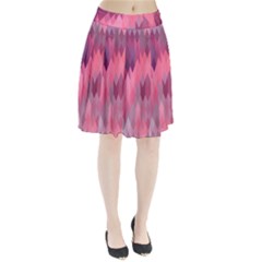 Pink Purple Diamond Pattern Pleated Skirt by SpinnyChairDesigns