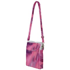 Pink Purple Diamond Pattern Multi Function Travel Bag by SpinnyChairDesigns