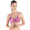 Pink Purple Diamond Pattern Tie Up Cut Bikini Top View1