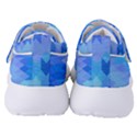 Aqua Blue Diamond Pattern Women s Velcro Strap Shoes View4