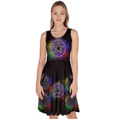 Attract Protection Iv Knee Length Skater Dress With Pockets by JoeiB