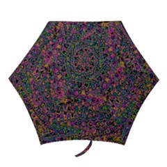 Colorful Bohemian Mosaic Pattern Mini Folding Umbrellas by SpinnyChairDesigns