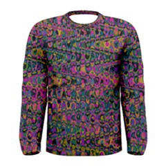 Colorful Bohemian Mosaic Pattern Men s Long Sleeve Tee by SpinnyChairDesigns