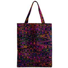 Colorful Bohemian Mosaic Pattern Zipper Classic Tote Bag by SpinnyChairDesigns