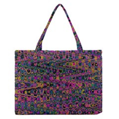 Colorful Bohemian Mosaic Pattern Zipper Medium Tote Bag by SpinnyChairDesigns