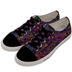 Colorful Bohemian Mosaic Pattern Men s Low Top Canvas Sneakers by SpinnyChairDesigns