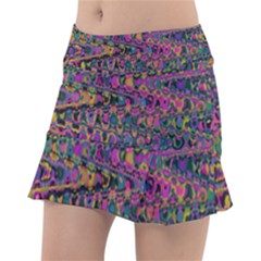 Colorful Bohemian Mosaic Pattern Tennis Skorts by SpinnyChairDesigns