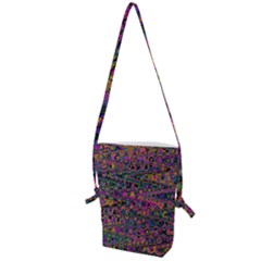 Colorful Bohemian Mosaic Pattern Folding Shoulder Bag by SpinnyChairDesigns