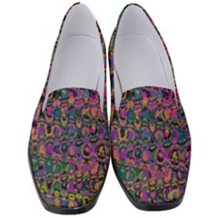 Colorful Bohemian Mosaic Pattern Women s Classic Loafer Heels by SpinnyChairDesigns