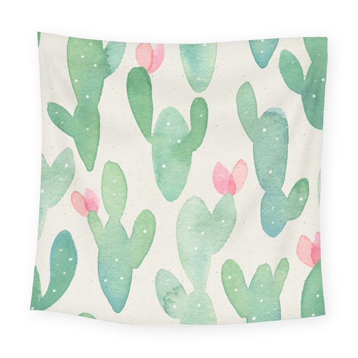 Photography-backdrops-for-baby-pictures-cactus-photo-studio-background-for-birthday-shower-xt-5654 Square Tapestry (Large)