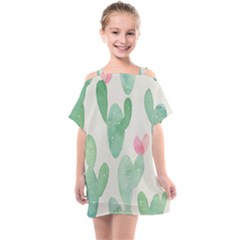 Photography-backdrops-for-baby-pictures-cactus-photo-studio-background-for-birthday-shower-xt-5654 Kids  One Piece Chiffon Dress by Sobalvarro