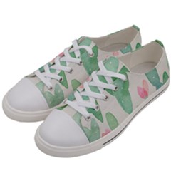 Photography-backdrops-for-baby-pictures-cactus-photo-studio-background-for-birthday-shower-xt-5654 Women s Low Top Canvas Sneakers by Sobalvarro