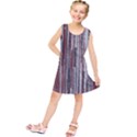 Abstract Grunge Stripes Red White Green Kids  Tunic Dress View1