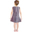 Abstract Grunge Stripes Red White Green Kids  Tunic Dress View2