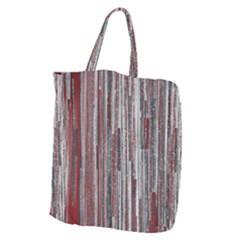 Abstract Grunge Stripes Red White Green Giant Grocery Tote by SpinnyChairDesigns