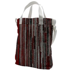 Abstract Grunge Stripes Red White Green Canvas Messenger Bag