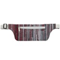 Abstract Grunge Stripes Red White Green Active Waist Bag View1