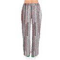 Abstract Grunge Stripes Red White Green Women velvet Drawstring Pants View2