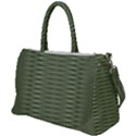 Chive and Olive Stripes Pattern Duffel Travel Bag View1