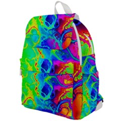 Abstract Art Tie Dye Rainbow Top Flap Backpack by SpinnyChairDesigns