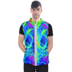 Abstract Art Tie Dye Rainbow Men s Puffer Vest