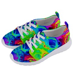 Abstract Art Tie Dye Rainbow Women s Lightweight Sports Shoes by SpinnyChairDesigns