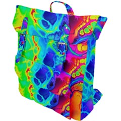 Abstract Art Tie Dye Rainbow Buckle Up Backpack by SpinnyChairDesigns