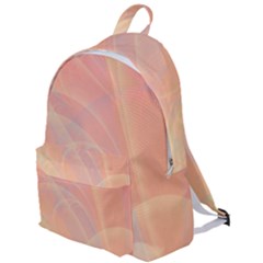 Coral Cream Abstract Art Pattern The Plain Backpack by SpinnyChairDesigns