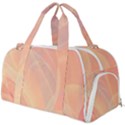 Coral Cream Abstract Art Pattern Burner Gym Duffel Bag View1