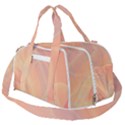 Coral Cream Abstract Art Pattern Burner Gym Duffel Bag View2