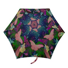 Butterfly Garden Art Mini Folding Umbrellas by SpinnyChairDesigns