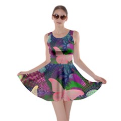 Butterfly Garden Art Skater Dress by SpinnyChairDesigns