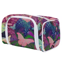 Butterfly Garden Art Toiletries Pouch by SpinnyChairDesigns