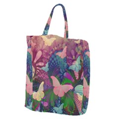 Butterfly Garden Art Giant Grocery Tote by SpinnyChairDesigns