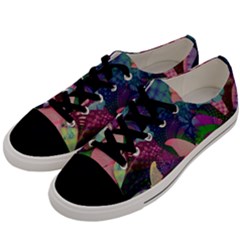 Butterfly Garden Art Men s Low Top Canvas Sneakers by SpinnyChairDesigns