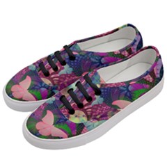 Butterfly Garden Art Women s Classic Low Top Sneakers by SpinnyChairDesigns