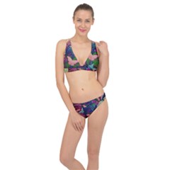 Butterfly Garden Art Classic Banded Bikini Set  by SpinnyChairDesigns