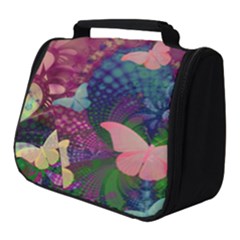 Butterfly Garden Art Full Print Travel Pouch (small) by SpinnyChairDesigns