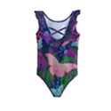 Butterfly Garden Art Kids  Frill Swimsuit View2