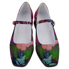 Butterfly Garden Art Women s Mary Jane Shoes