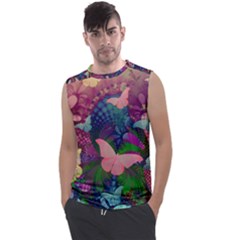 Butterfly Garden Art Men s Regular Tank Top